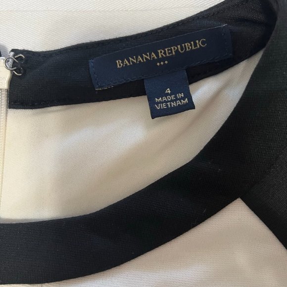 Banana Republic Sleeveless Dress ~ Black and White ~ Size 4 - Picture 5 of 5
